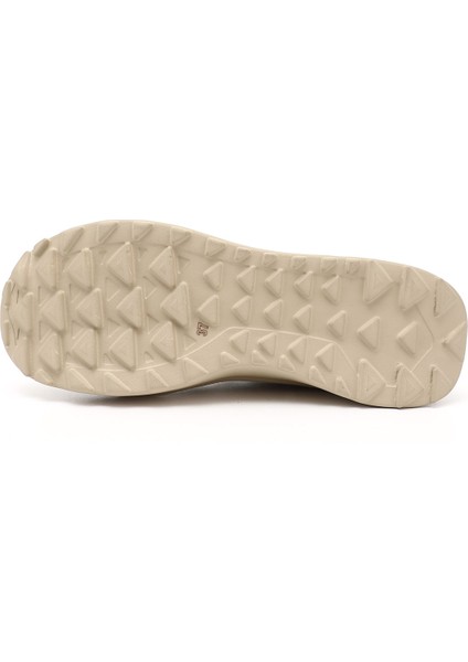 Kadın Bej Lastik Bağcıklı Comfort Dolgu Taban Hakiki Deri Sneaker fırsatları