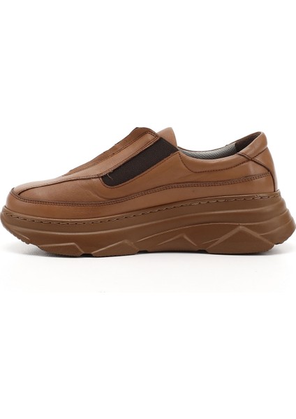 Kadın Açık Taba Fermuarlı Dolgu Taban Hakiki Deri Sneaker fırsatları