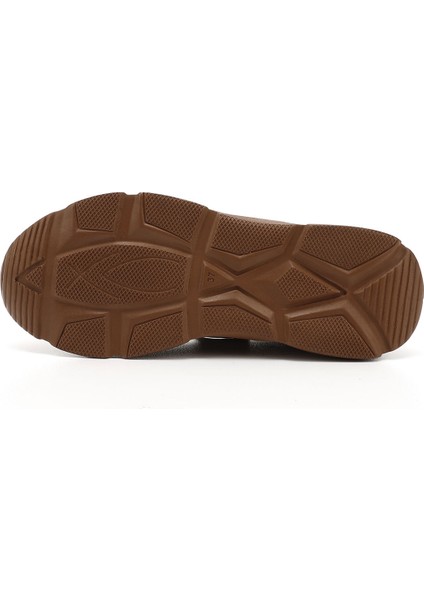 Kadın Açık Taba Fermuarlı Dolgu Taban Hakiki Deri Sneaker indirimleri