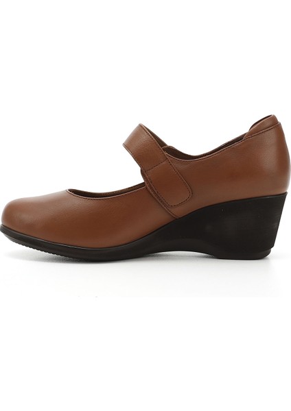 Kadın Taba Antik Dolgu Taban Hakiki Deri Mary Jane Ayakkabı fırsatları