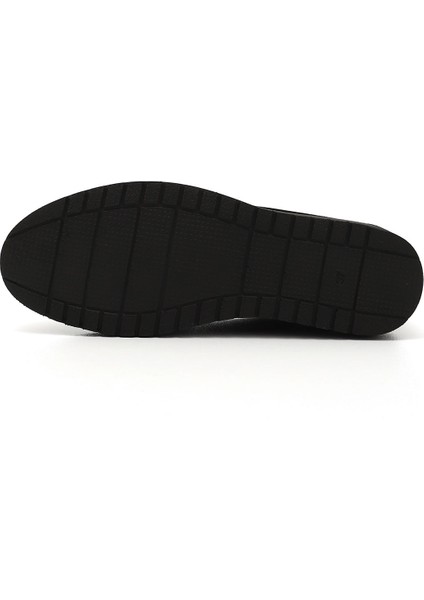 Kadın Siyah Dolgu Taban Hakiki Deri Ayakkabı indirimleri