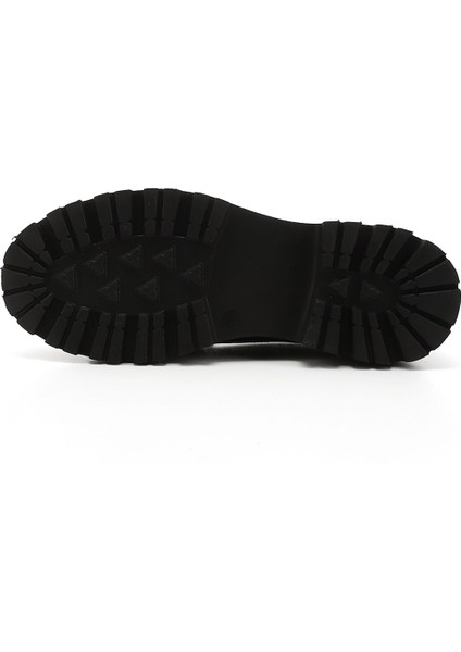 Kadın Siyah Kalın Topuklu Tokalı Hakiki Deri Loafer Ayakkabı fırsatları