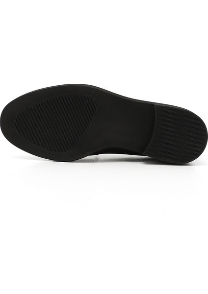 Kadın Siyah Hakiki Deri Püsküllü Loafer Ayakkabı indirimleri
