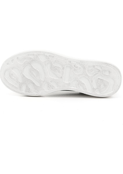 Kadın Siyah Bağcıklı Dolgu Taban Hakiki Deri Sneaker indirimleri