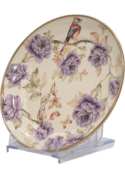 Renkli Emaye Pasta Tabağı 21 Cm, Şık ve Dayanıklı, Ev ve Davetler Için Ideal fiyatları