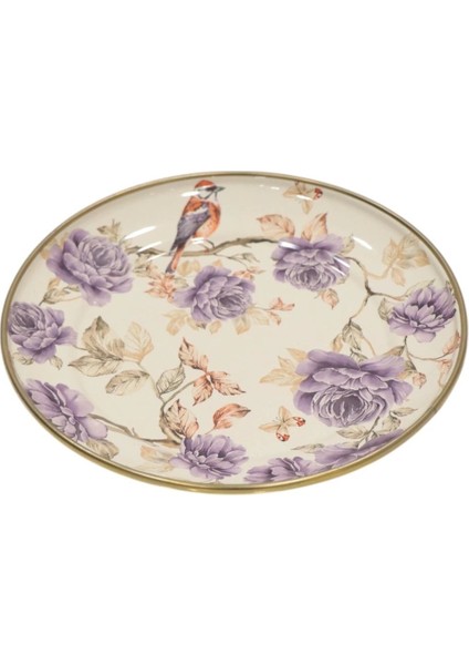 Renkli Emaye Pasta Tabağı 21 Cm, Şık ve Dayanıklı, Ev ve Davetler Için Ideal modelleri