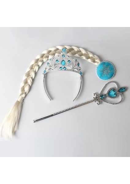 Elsa Frozen Saç Asa Taç Seti fiyatları