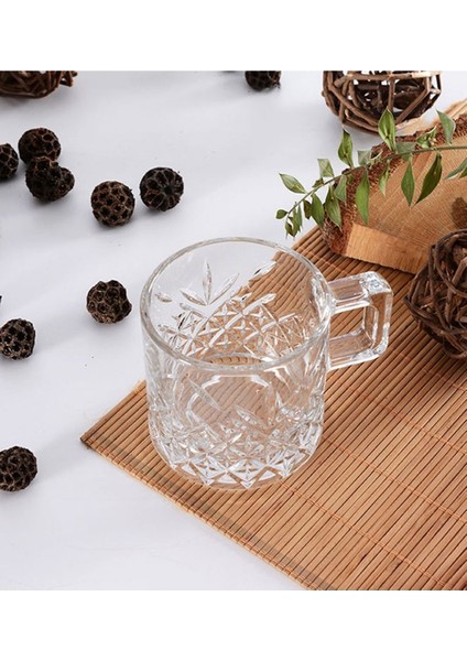 Şık 2'li Cam Fincan Kupa Seti, 195CC, Beyaz, Modern ve Kullanışlı Tasarım fiyatları