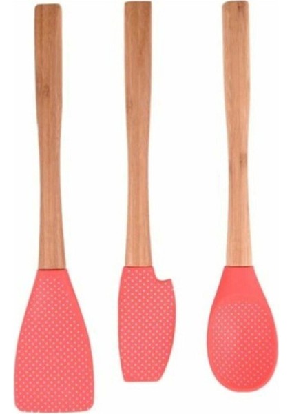 Pembe 3'lü Spatula Seti, Dayanıklı ve Şık Mutfak Gereci, Rahat Kullanım Sağlar fiyatları