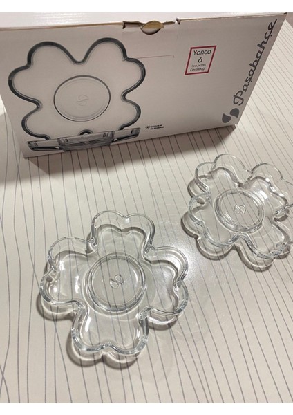 Yonca Serisi 6'lı Çay Tabağı Seti, Şık ve Renkli Turuncu Tasarım fırsatları