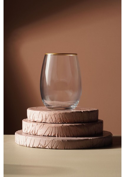 6'lı Meşrubat Bardağı Seti, Altın Detaylı, 570CC, Şık ve Dayanıklı Tasarım fırsatları