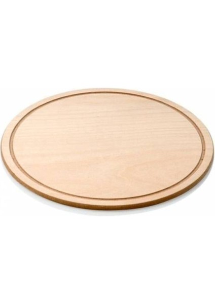 32 cm Ahşap Pizza Tabağı ve Altlığı, Şık ve Doğal Tasarım