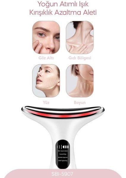 SBI-5907 Yüz ve Boyun Masaj Cihazı Kolajen Destekli Cilt Bakımı fiyatları