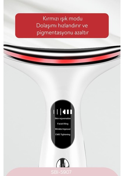 SBI-5907 Yüz ve Boyun Masaj Cihazı Kolajen Destekli Cilt Bakımı indirimleri