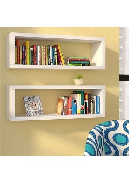 Duvara Monte Kitaplık Beyaz 2 Li Raf Duvar Rafı, Düzenleyici fırsatları