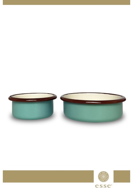 Mavi Emaye Çerezlik Seti, Şık ve Kullanışlı 2'li Ürün