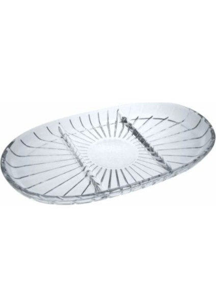 Turuncu Elegance Bölmeli Tabak 16X28CM, Şık ve Kullanışlı Tasarım