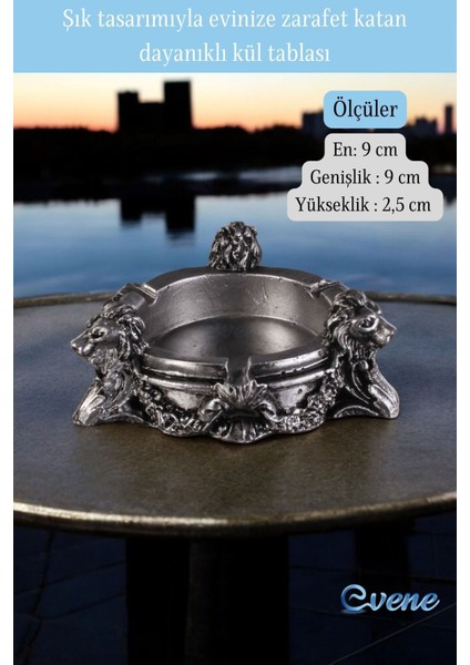 Şık Gümüş Eskitme Küllük, Dekoratif ve Zarif Tasarım, Estetik ve Işlevsel Kullanım fiyatları