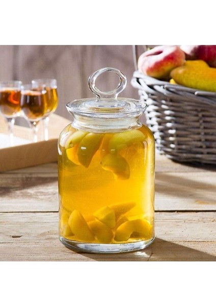 Turuncu Cam Kapaklı Kavanoz, 1515 Cc, Şık ve Kullanışlı Mutfak Aksesuarı fiyatları