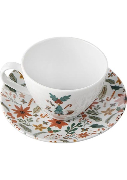 Beyaz 390CC Şık ve Zarif Çay Fincanı, Ruby Whisper Tasarımı fiyatları