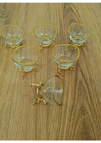 6'lı Lüx Kahve Yanı Çok Amaçlı Mini Kase Seti, Beyaz fiyatları