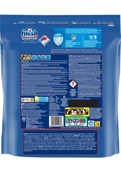 Quantum Infinity Shine 83 Kapsül Bulaşık Makinesi Deterjanı Tableti + Parlatıcı 800 ml