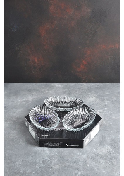 Kahverengi Mini Oval Tabak Seti, Şık ve Kullanışlı 3'lü Paket modelleri