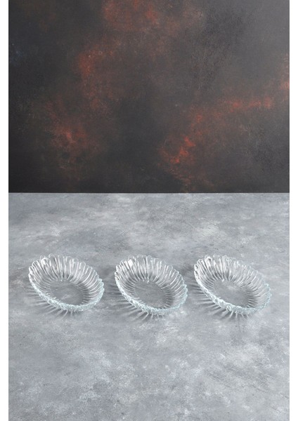 Kahverengi Mini Oval Tabak Seti, Şık ve Kullanışlı 3'lü Paket fırsatları