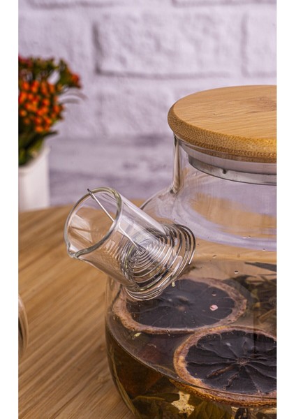Cam Demlik 1200 Ml, Sağlıklı Çay Demleme Şık ve Dayanıklı Tasarım indirimleri