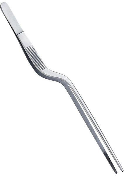 Eğik Profesyonel Mutfak Cımbızı 20 Cm, Yüksek Kalite ve Dayanıklılık