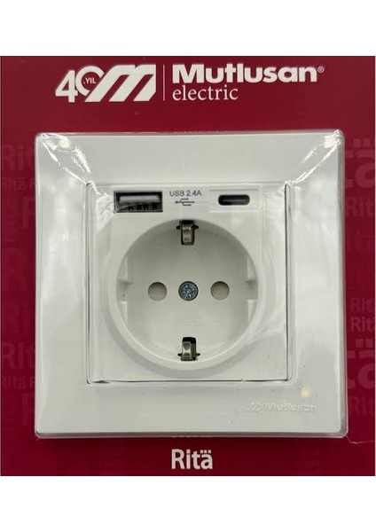 2 USB Portlu Sıva Altı Topraklı Priz fiyatları