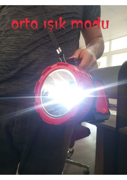 GK6689 Uzun Menzilli 10W LED Projektör El Feneri – 8000MAH Şarjlı fırsatları