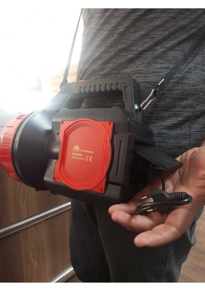 GK6689 Uzun Menzilli 10W LED Projektör El Feneri – 8000MAH Şarjlı indirimleri