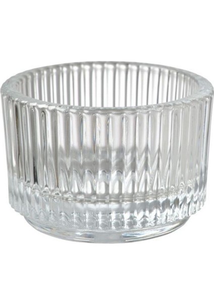 Turuncu Saydam Cam Mumluk, Küçük Boy, 3 Adet, 5 cm Çap, Tealight Mumluk fiyatları