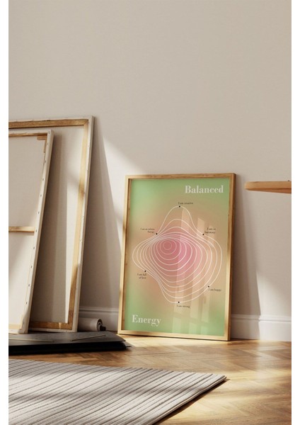 Renkli 3'lü Tablo Seti, Kelebek ve Sayılar Temalı, Şık ve Çerçevesiz Dekoratif Ürün