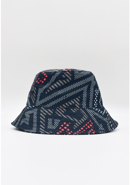 Desenli Kova Balıkçı Şapka Bucket Hat-Siyah