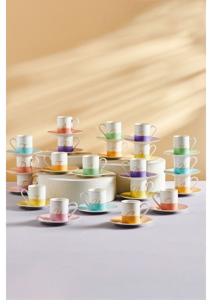 Mor Renkli, 100 Ml, Tek Kişilik Şık Porselen Kahve Fincanı fiyatları