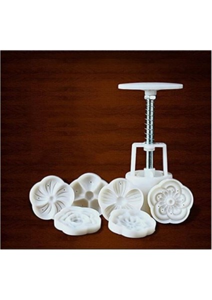 7'li Mooncake ve Kurabiye Kalıp Seti, Beyaz, Keyifli Pişirme Malzemesi fiyatları