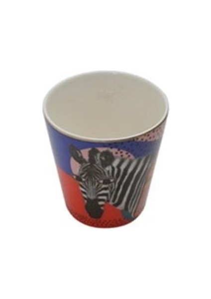 Beyaz Zebra Desenli 320 cc Sıradışı Bardak