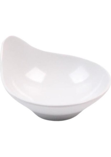 Beyaz Açık Büfe Damla Sunum Kase 10,4X9X5 Cm, Şık ve Kullanışlı.