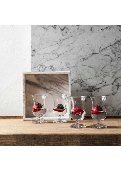4'lü Ayaklı Bardak Seti, 125 Ml, Şık ve Kullanışlı Tasarım