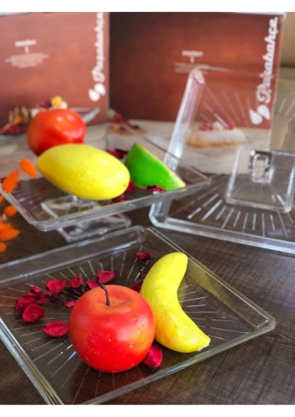 Beyaz Kare Servis Tabak 24X24 Cm, Şık ve Kullanışlı Ev ve Davet Ürünleri