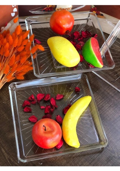 Beyaz Kare Servis Tabak 24X24 Cm, Şık ve Kullanışlı Ev ve Davet Ürünleri fiyatları