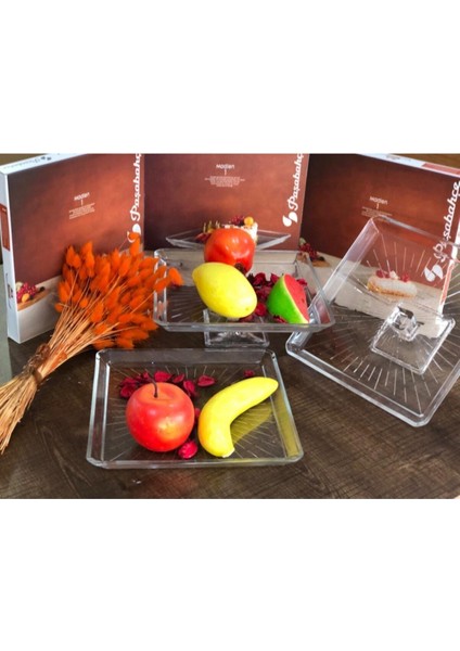 Beyaz Kare Servis Tabak 24X24 Cm, Şık ve Kullanışlı Ev ve Davet Ürünleri fırsatları