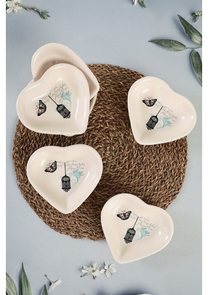 Renkli Kalp Çerezlik Seti 14 Cm, 6 Adet, Şık ve Kullanışlı Tasarım