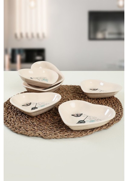 Renkli Kalp Çerezlik Seti 14 Cm, 6 Adet, Şık ve Kullanışlı Tasarım fiyatları