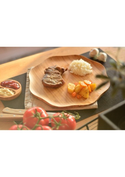 Beyaz Çiçek Desenli 25 cm Tabak, Şık ve Kullanışlı Ev Gereçleri