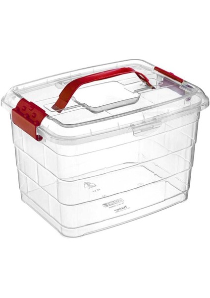 Turuncu, Kulplu, 14 Litrelik Taşıma Kabı, Pratik ve Dayanıklı Tasarım