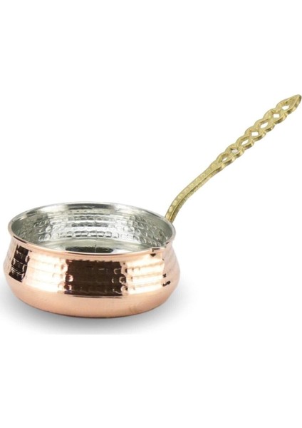 El Yapımı Bakır Sosluk, 12-13 Cm, Şık ve Dayanıklı El Işi Tasarım