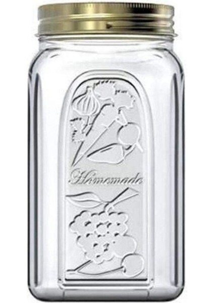 Turuncu 3 Litre Cam Kavanoz, Şık ve Dayanıklı Saklama Kabı